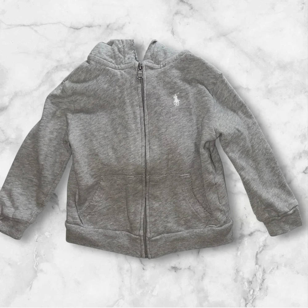 Ralph Lauren zip up hoodie. Size 24 months